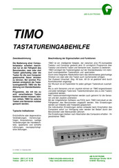 RehaVista TIMO Bedienungsanleitung