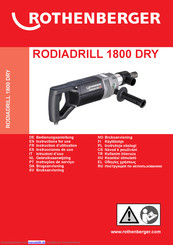 Rothenberger RODIADRILL 1800 DRY Bedienungsanleitung