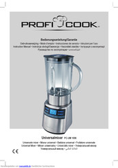 Profi Cook PC-UM 1006 Bedienungsanleitung, Garantie