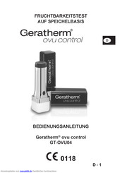 GERATHERM ovu control Bedienungsanleitung