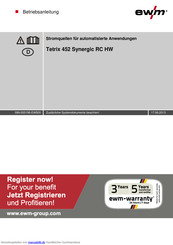 Ewm Tetrix 452 Synergic RC HW Betriebsanleitung