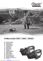 Oase ProMax Garden 5000 Gebrauchsanleitung