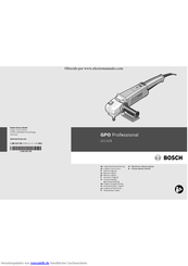 Bosch GPO 12 Professional Originalbetriebsanleitung
