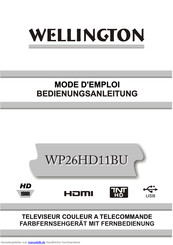 Wellington WP26HD11BU Bedienungsanleitung
