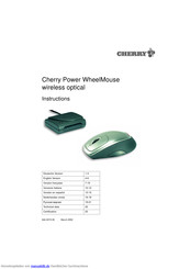CHERRY Power WheelMouse Anleitung
