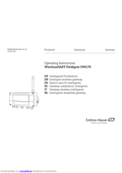 Endress+Hauser WirelessHART SWG70 Bedienungsanleitung