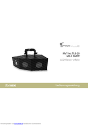 thomann STARVILLE MaTrixx TLB-20 MK-II RGBW Bedienungsanleitung