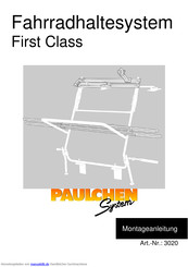 Paulchen Fahrradhaltesystem First Class Montageanleitung