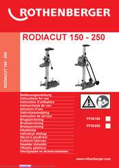 Rothenberger RODIACUT 250 Bedienungsanleitung