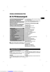 Hilti DX 76-PTR Bedienungsanleitung