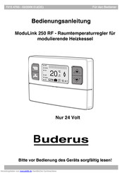 Buderus ModuLink 250 RF Bedienungsanleitung
