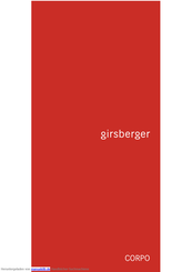 Girsberger CORPO Handbuch