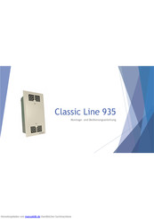 Air Creative Classic Line 935 Montage- Und Bedienungsanleitung