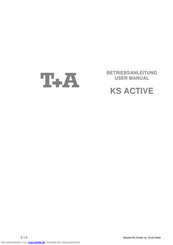 T+A KS ACTIVE Betriebsanleitung