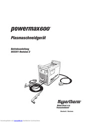 Hypertherm Powermax 600 Betriebsanleitung