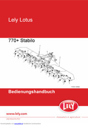 LELY LOTUS 770+ Stabilo Bedienungshandbuch