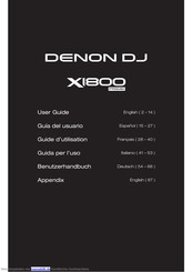 Denon DJ X1800 prime Benutzerhandbuch