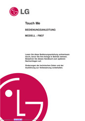 Lg FM37 Bedienungsanleitung
