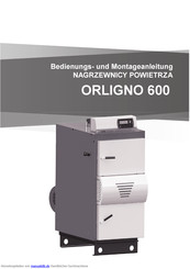 Orlanski ORLIGNO 600 Bedienungs- Und Montageanleitung