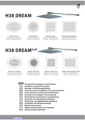 Bossini H38 DreamFLAT-series Montage- Und Wartungsanleitung