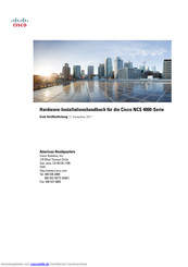 Cisco NCS 4016 Installationshandbuch