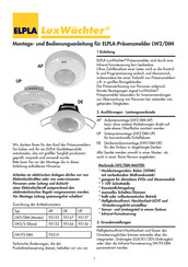 ELPLA LW/FS-DIM Montage- Und Bedienungsanleitung