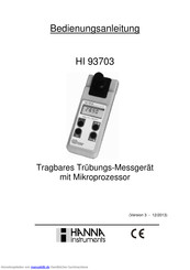 Hanna Instruments HI 93703-C Bedienungsanleitung