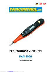Pancontrol PAN 2000 Bedienungsanleitung