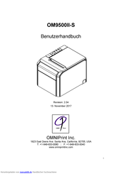 OmniPrint OM9500II-S Benutzerhandbuch