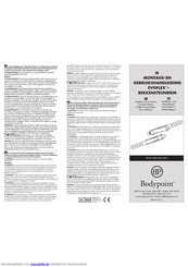 Bodypoint Evoflex EB235 Installations- Und Benutzerhandbuch
