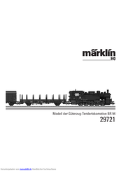 marklin 29721 Bedienungsanleitung