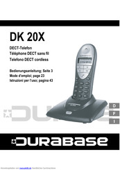 Durabase DK 202 Bedienungsanleitung
