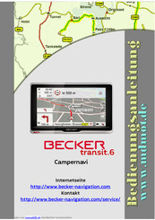 Becker Campernavi transit.6 Bedienungsanleitung