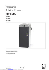 Paradigma FORESTA 18 kW Bedienungsanleitung