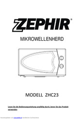 Zephir ZHC23 Bedienungsanleitung