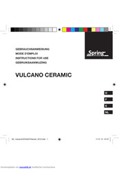 Spring VULCANO CERAMIC Gebrauchsanweisung