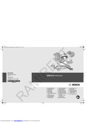 Bosch GCM 10 S Professional Originalbetriebsanleitung