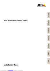 AXIS T8516 PoE+ Installationsanleitung