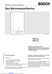 Bosch WR10..B Series Installations- Und Bedienungsanleitung