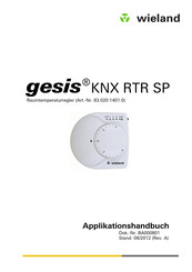 Wieland Gesis KNX RTR SP Applikationshandbuch