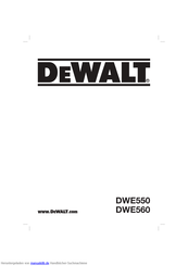 DeWalt DWE560 Bedienungsanleitung