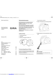 GIRA Rufsystem 834 Bedienungsanleitung