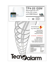 Tecnoalarm TP4-20 GSM Bedienerhandbuch