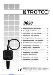 Trotec BO20 Bedienungsanleitung