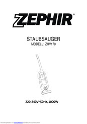 Zephir ZHV170 Bedienungsanleitung