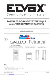 Elvox Digit 2 Wires Bedienungsanleitung