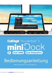 CalDigit Thunderbolt 3 mini Dock Bedienungsanleitung