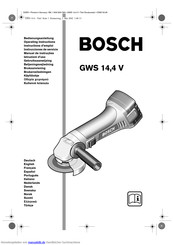 Bosch GWS 14,4 V Bedienungsanleitung