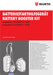 wurth Jumpstarter 12 V/24V/4 x 16 Ah Originalbetriebsanleitung