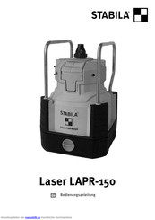Stabila Laser LAPR-150 Bedienungsanleitung